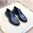 Margiela Black Leather Lace Up Business Shoes For Men