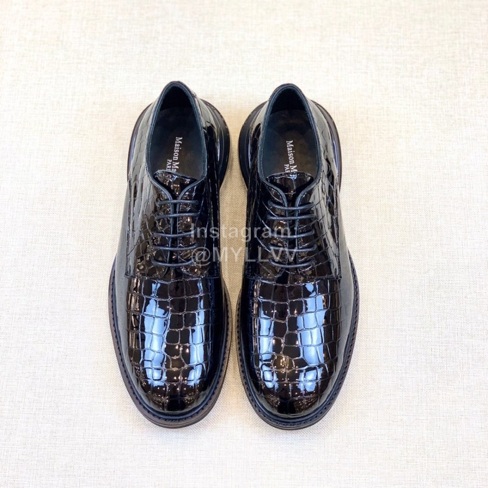 Margiela Cowhide Lace Up Business Shoes For Men