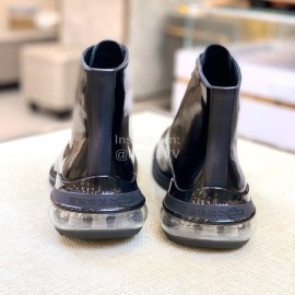 Margiela Cowhide Lace Up Business Short Boots For Men