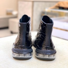 Margiela Leather Lace Up Business Short Boots For Men