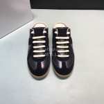Margiela Calf Leather Lace Up Scandals For Men And Women Black