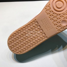 Margiela Cowhide Suede Lace Up Sneakers For Men And Women White