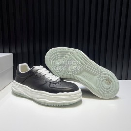 Mmy Cowhide Casual Sneakers For Men Black