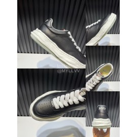 Mmy Cowhide Casual Sneakers For Men Black