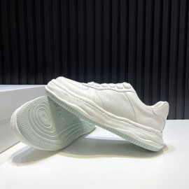 Mmy Cowhide Casual Sneakers For Men White