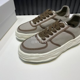 Mmy Cowhide Casual Sneakers For Men Gray