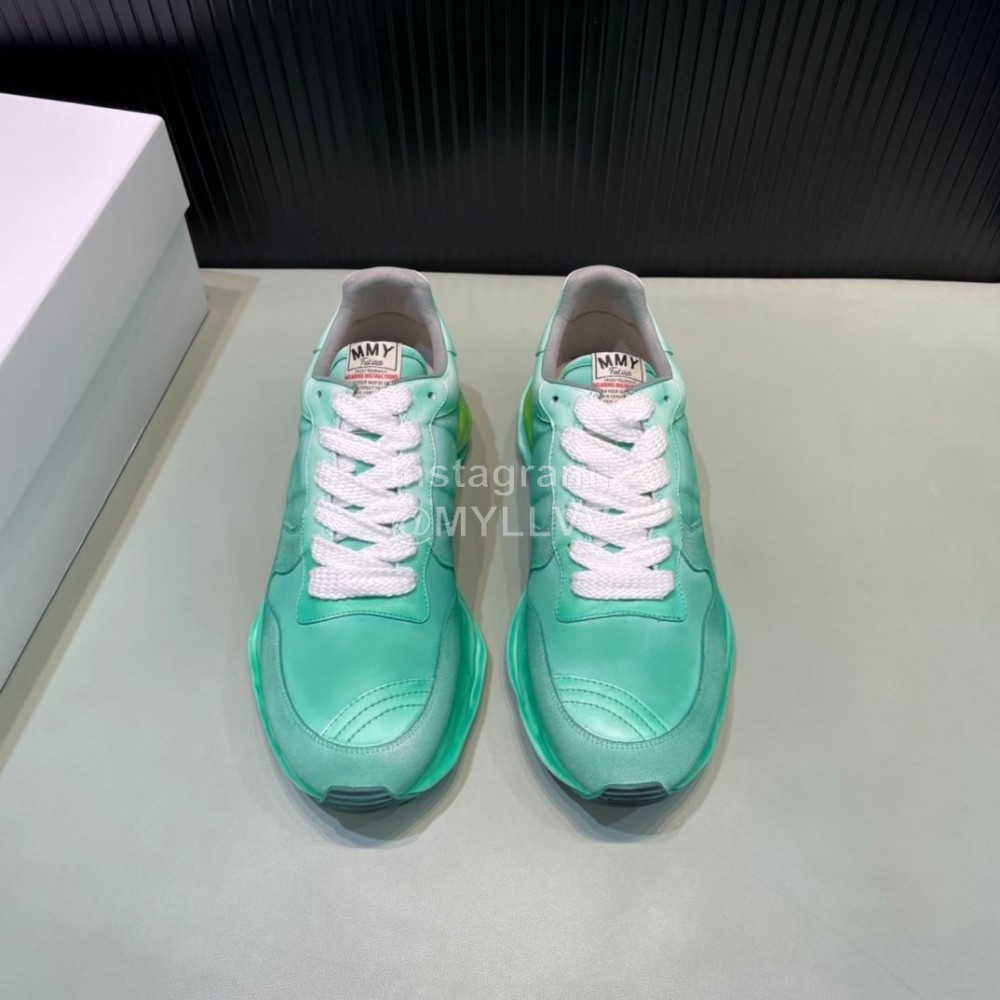 Mmy Fashion Thick Soled Sneakers For Men Green