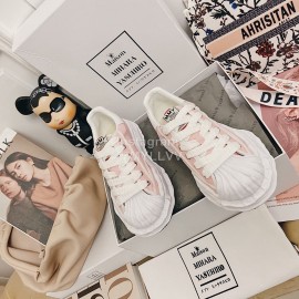 Maison Mihara Yasuhiro Fashion Shell Head Casual Shoes For Women Pink