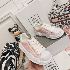 Maison Mihara Yasuhiro Fashion Shell Head Casual Shoes For Women Pink