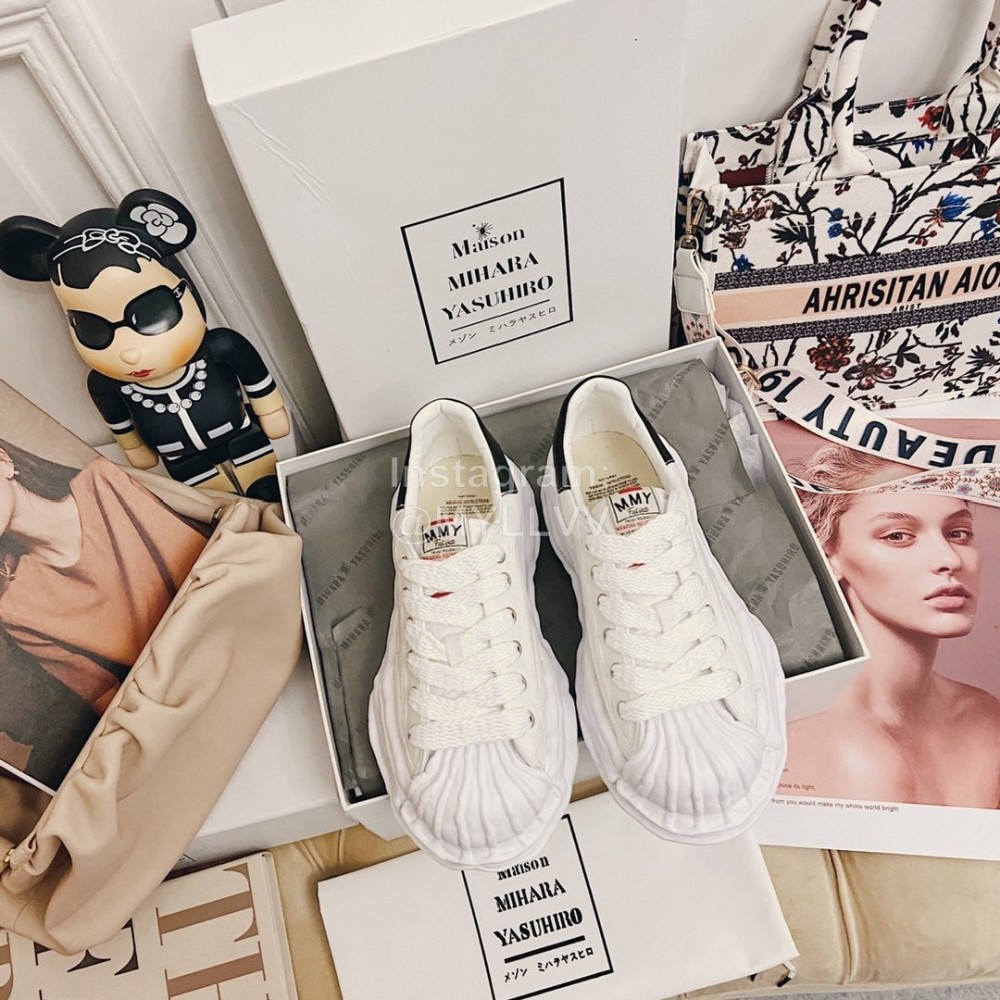 Maison Mihara Yasuhiro Fashion Shell Head Casual Shoes For Women White