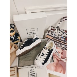 Maison Mihara Yasuhiro Fashion Shell Head Casual Shoes For Women Black