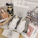 Maison Mihara Yasuhiro Fashion Calf Shell Head Casual Shoes For Women White