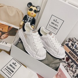 Maison Mihara Yasuhiro Fashion Calf Shell Head Casual Shoes For Women White