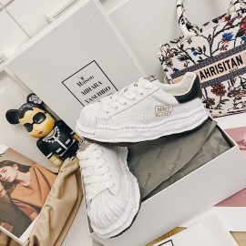 Maison Mihara Yasuhiro Fashion Calf Shell Head Casual Shoes For Women White