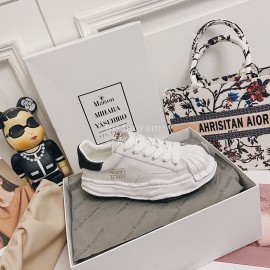 Maison Mihara Yasuhiro Fashion Calf Shell Head Casual Shoes For Women White