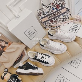 Maison Mihara Yasuhiro Fashion Calf Shell Head Casual Shoes For Women White