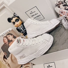 Maison Mihara Yasuhiro Fashion Shell Head High Top Casual Shoes For Women White