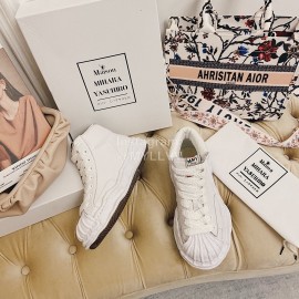 Maison Mihara Yasuhiro Fashion Shell Head High Top Casual Shoes For Women White