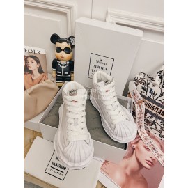 Maison Mihara Yasuhiro Fashion Shell Head High Top Casual Shoes For Women White