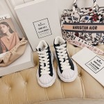 Maison Mihara Yasuhiro Fashion Shell Head High Top Casual Shoes For Women Black