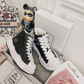 Maison Mihara Yasuhiro Fashion Shell Head High Top Casual Shoes For Women Black