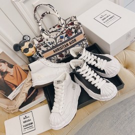 Maison Mihara Yasuhiro Fashion Shell Head High Top Casual Shoes For Women Black