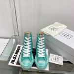 Maison Mihara Yasuhiro Fashion High Top Canvas Shoes For Women Green