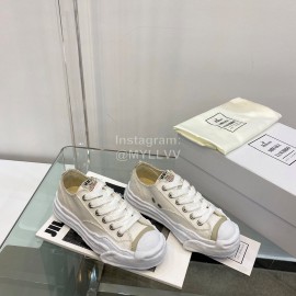 Maison Mihara Yasuhiro Fashion Casual Canvas Shoes For Women White