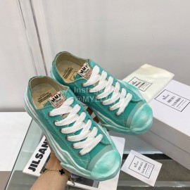 Maison Mihara Yasuhiro Fashion Casual Canvas Shoes For Women Green