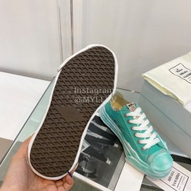 Maison Mihara Yasuhiro Fashion Casual Canvas Shoes For Women Green