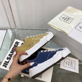 Maison Mihara Yasuhiro Fashion Casual Canvas Shoes For Women Blue
