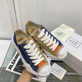 Maison Mihara Yasuhiro Fashion Casual Canvas Shoes For Women Blue