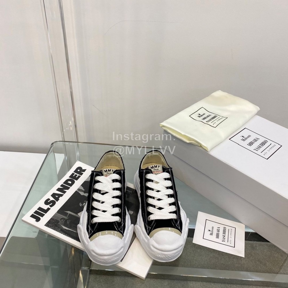 Maison Mihara Yasuhiro Fashion Casual Canvas Shoes For Women Black