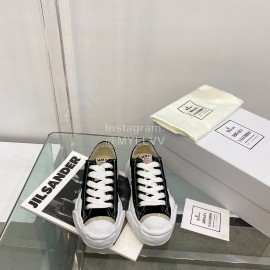 Maison Mihara Yasuhiro Fashion Casual Canvas Shoes For Women Black