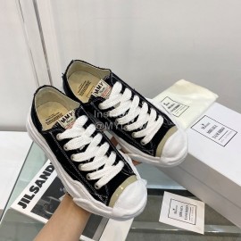Maison Mihara Yasuhiro Fashion Casual Canvas Shoes For Women Black
