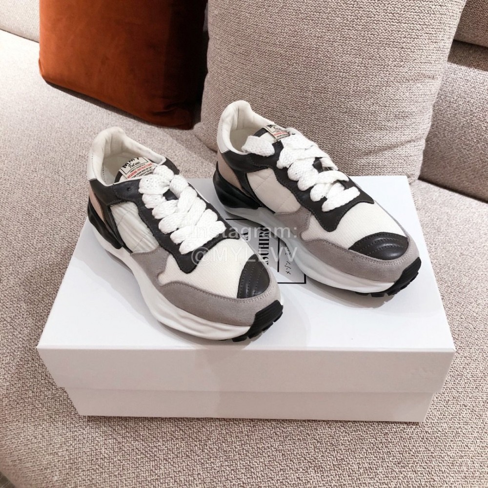 Maison Mihara Yasuhiro Retro Casual Thick Soles Sneakers White