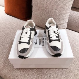 Maison Mihara Yasuhiro Retro Casual Thick Soles Sneakers White