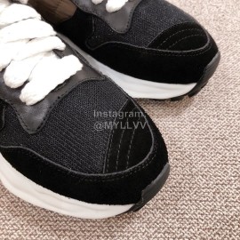 Maison Mihara Yasuhiro Retro Casual Thick Soles Sneakers Black