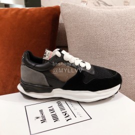 Maison Mihara Yasuhiro Retro Casual Thick Soles Sneakers Black