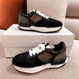 Maison Mihara Yasuhiro Retro Casual Thick Soles Sneakers Black