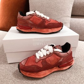 Maison Mihara Yasuhiro Retro Casual Thick Soles Sneakers Red