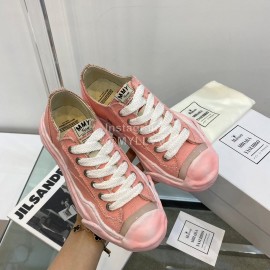 Maison Mihara Yasuhiro Fashion Casual Canvas Shoes For Women Pink