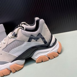 Moncler Autumn Winter Leather Mesh Sneakers For Men And Women