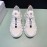 Moncler Cowhide Mesh Sneakers For Men And Women White