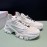 Moncler Cowhide Mesh Sneakers For Men And Women White
