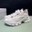 Moncler Cowhide Mesh Sneakers For Men And Women White