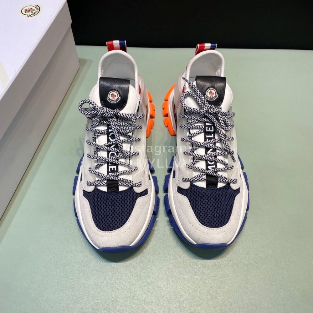 Moncler Cowhide Mesh Sneakers For Men And Women