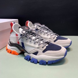 Moncler Cowhide Mesh Sneakers For Men And Women