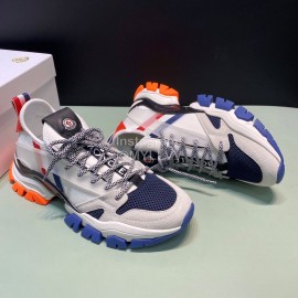 Moncler Cowhide Mesh Sneakers For Men And Women