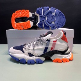 Moncler Cowhide Mesh Sneakers For Men And Women